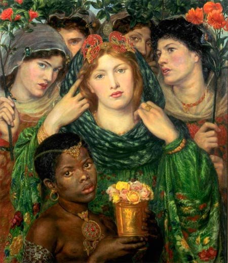 La novia. Dante Gabriel Rossetti. 1865-6, en la Tate Britain