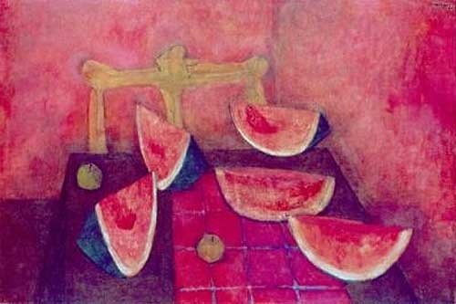 Sandías, 1951. Óleo sobre tela. Rufino Tamayo.