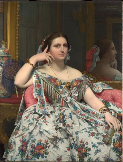Madame Moitessier. 1856. Jean-Auguste-Dominique Ingres. The National Gallery, London. En la muestra de la National Gallery.