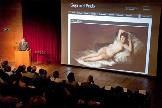 Presentación de la web Goya en el Prado.