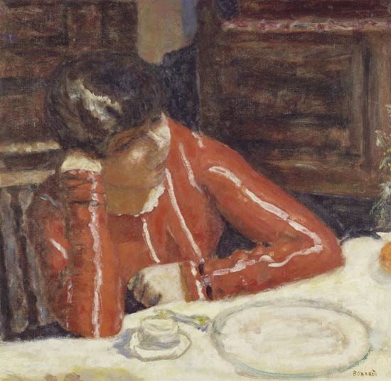 La blusa roja. Pierre Bonnard. 1925. Centre Pompidou