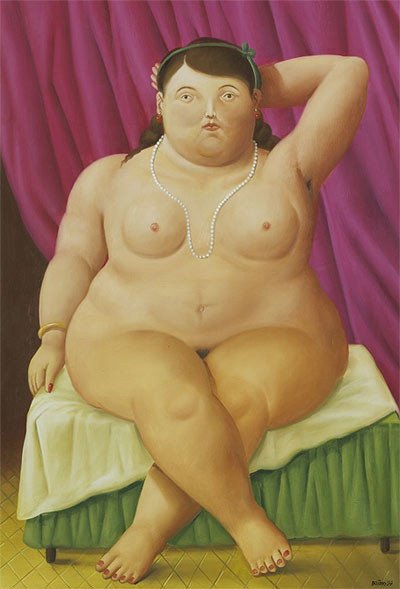 Mujer Sentada. Fernando Botero, (Medellín, Colombia, 1932)