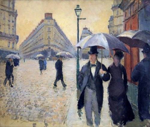 Rue de Paris, temps de pluie. Gustave Caillebotte. Museo d`Orsay.