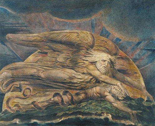 Elohim crea a Adán, William Blake