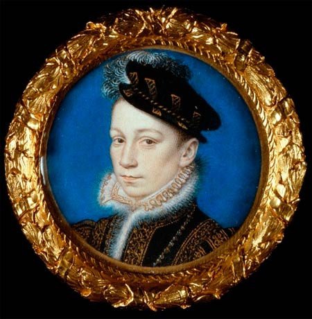 François Clouet. Retrato de Carlos IX de Francia/c.1526). Royal Collection
