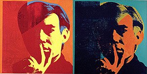 Un jóven Andy Warhol, visto a través de los ojos de la artista americana Deborah Kass, 1994