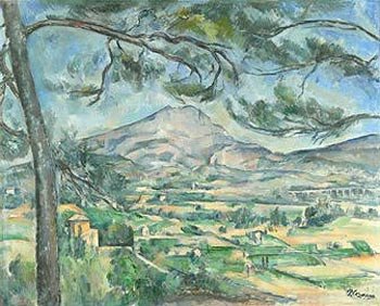 La montaña de Sainte-Victoire con gran pino. Paul Cézanne. 1886