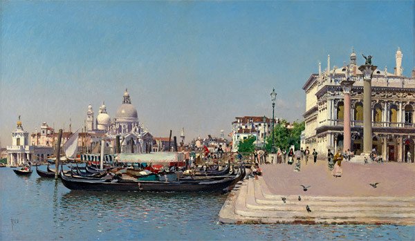 Santa Maria della Salute, Venecia Martín Rico Óleo sobre lienzo, 124,5 x 83,8 cm h. 1902 Madrid, Colección particular