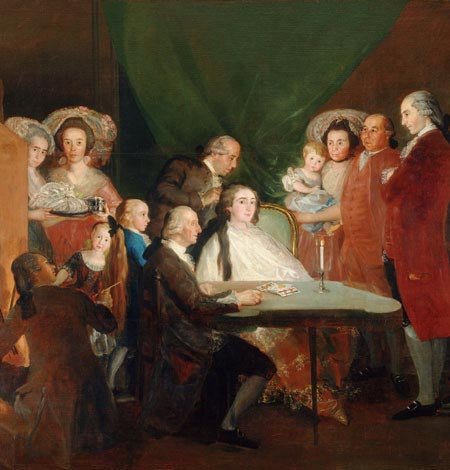 La familia del Infante Don Luis. Francisco de Goya, 1784.