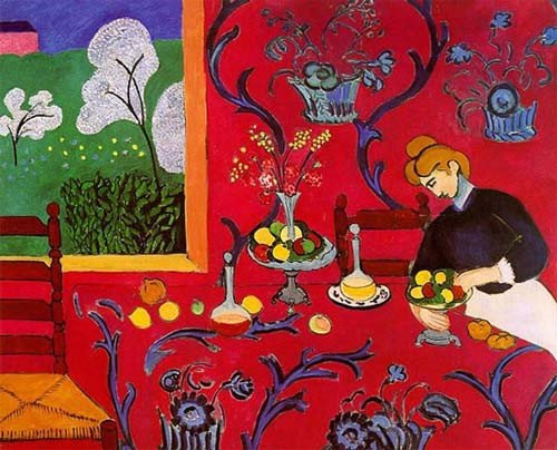 Harmony in red. Henri Matisse, 1908.