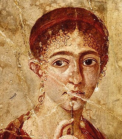 La ceniza preservó muchas pinturas en las paredes de las casas de Pompeya