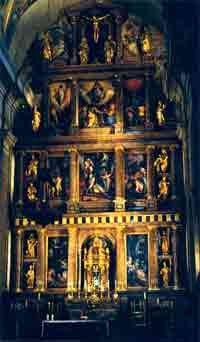El gran altar de la basílica fue diseñado por Juan de Herrera. Foto guiarte.