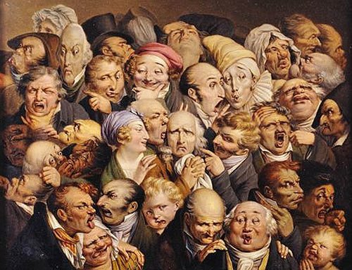 A Gathering of Thirty-five Expressive Heads. Louis-Léopold Boilly (1761-1845)