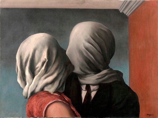 René Magritte, The Lovers, 1928