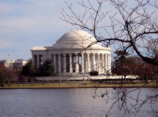 Monumento a Thomas Jefferson o Thomas Jefferson Memorial. Imagen de Guiarte.com.