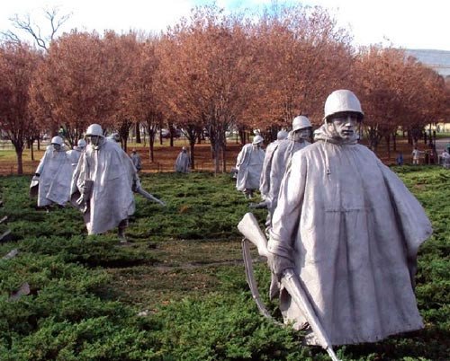 Monumento a los soldados de la Guerra de Corea. Imagen de Guiarte.com.