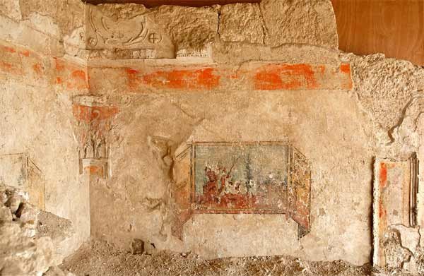 Vista de la esquina del sudoccidental de una habitación real en Herodion; restos hallados tras las excavaciones. © the Israel Museum, Jerusalem / Meidad Suchowolski