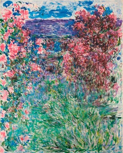 Claude Monet. La casa entre las rosas, 1925. © Colección Carmen Thyssen-Bornemisza, en depósito en el Museo Thyssen-Bornemisza