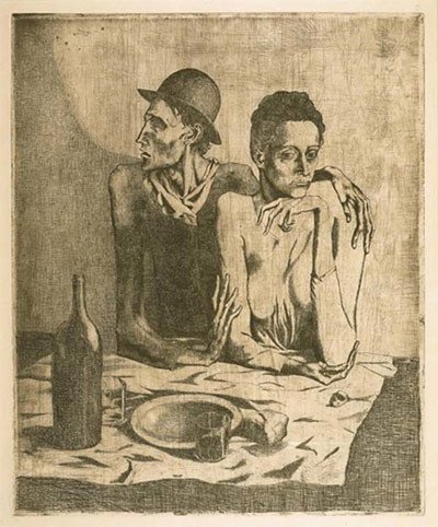 La comida frugal, 1904. Pablo Picasso