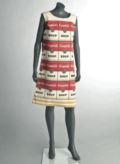 Vestido The Souper Dress, 1967, celulosa sobre entramado de algodón.