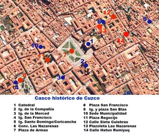 Casco histórico de la ciudad de Cuzco. Guiarte Copyright.
