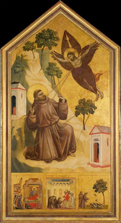 Giotto, La estigmatización de san Francisco de Asís. Museo del Louvre. RMN-Grand Palais (Musée du Louvre) /Michel Urtado
