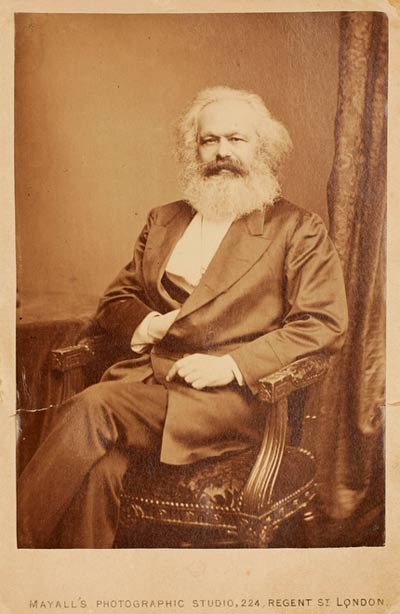 Fotografía de Karl Marx. 1875. John Mayall. Trier Municipal Museum Simeonstift