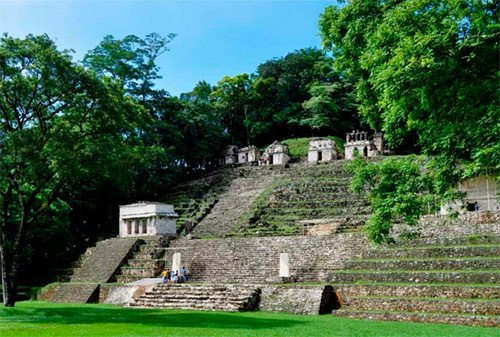 Zona arqueológica Bonampak, Chiapas. Fuente  INAH