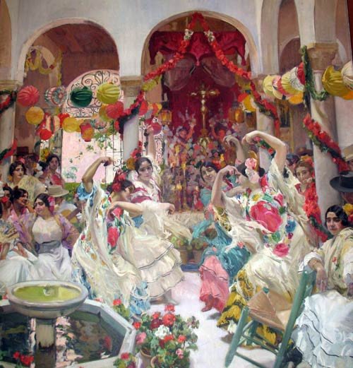 Escena sevillana, del conjunto de obras de Joaquín Sorolla de la Hispanic Society de Nueva York. Imagen de guiarte.com