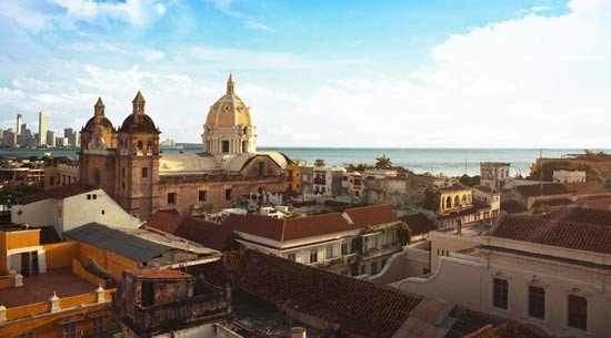 Panorámica de la ciudad de Cartagena de Indias. Colombia.