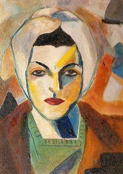 Auto-retrato. Saloua Raouda Choucair. 1943. Saloua Raouda Choucair Foundation