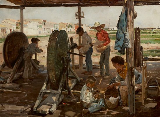 Joaquín Sorolla, Los cordeleros, 1893. Galería Lorenart