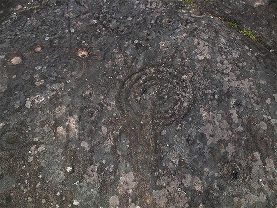 Petroglifos de Mogor, en Marín, Pontevedra. Imagen de guiarte.com