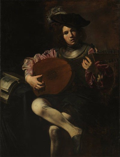 Valentin de Boulogne (French, 1591&#8211;1632). The Lute Player, ca. 1626. The Metropolitan Museum of Art, New York.