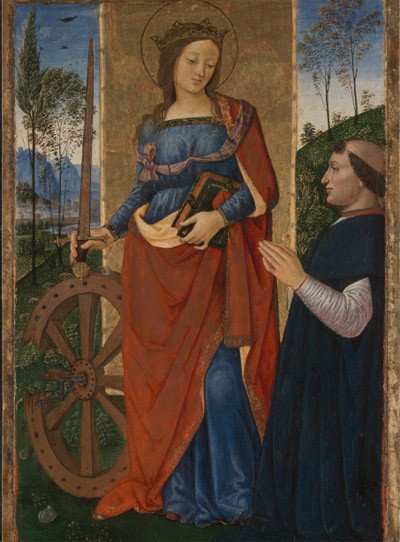 Santa Catalina de Alejandría. Pinturicchio. © The National Gallery, London