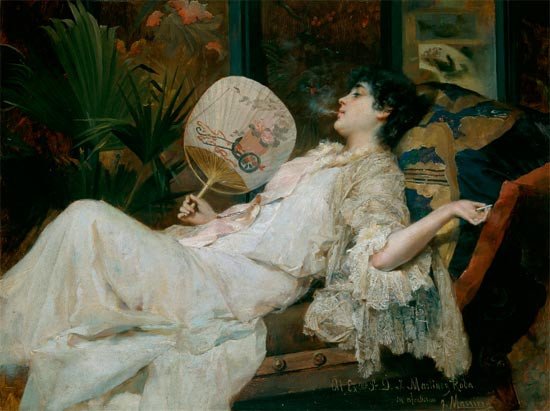 Francesc Masriera. Joven descansando. 1894. Museo Nacional del Prado, Madrid. © Museo Nacional del Prado - Madrid - (España)