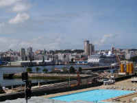 Puerto de La Coruña, desde el...