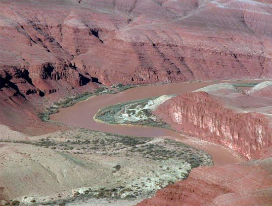 Las condiciones naturales han variado a lo largo de la historia y muchos territorios actualmente secos han gozado de periodos más húmedos. Imagen del Gran Cañón del Colorado. guiarte.com
