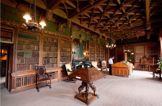 Biblioteca de de Abbotsford, casa del escritor Walter Scott. Imagen de http://www.scottsabbotsford.co.uk