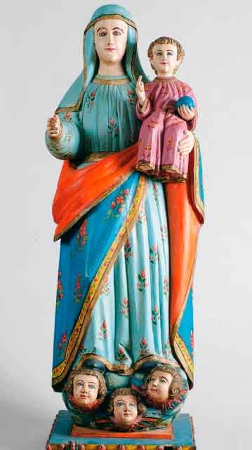 Virgen de la Candelaria. Taller jesuítico. Siglo XVIII. http://www.museodelbarro.org/