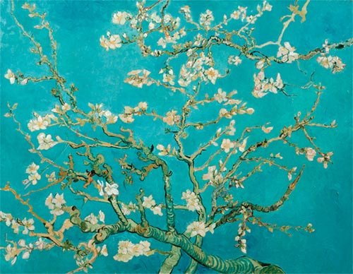 Almond blossom,  Almendros en flor, una de las obras reproducidas de Vincent van Gogh. Van Gogh Museum, Amsterdam (Vincent van Gogh Foundation)