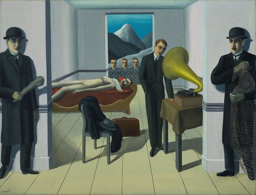 René Magritte. The Menaced Assassin. 1927