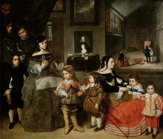 La familia del pintor. Juan Bautista Martínez del Mazo. 1664 - 1665