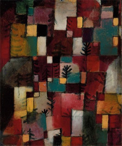 Paul Klee. Redgreen and Violet-Yellow Rhythms. 1920.