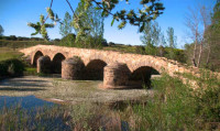 Puente romano sobre el río Tur...