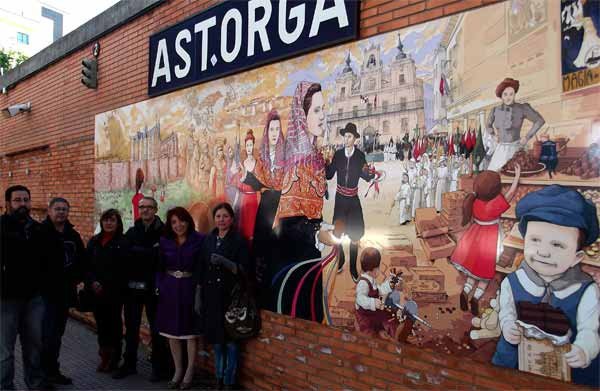 Un nuevo mural, para mejorar la estación de autobuses de Astorga