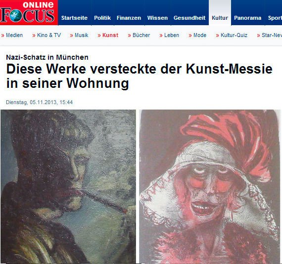 Los medios alemanes han destacado el hallazgo de las obras, entre ellas un autorretrato de Otto Dix.