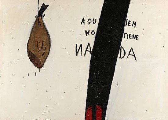 Ferran Garcia Sevilla, Tata 8, 1984. Técnica mixta sobre lienzo, 195 x 270 cm. Colección particular. © VEGAP, Madrid, 2013