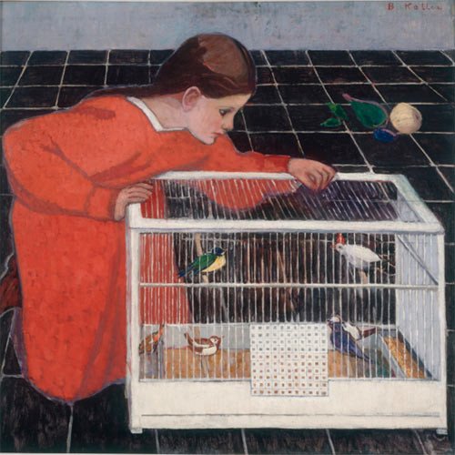 Broncia Koller (1863 &#727; 1934). Silvia Koller with a Bird Cage, 1907-8. © Eisenberger Collection, Vienna