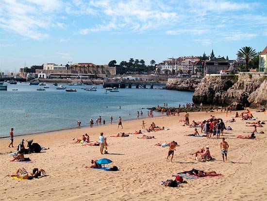 Playa de Nossa Senhora da Conceição, en Cascais. Guiarte.com/Ana Alvarez.